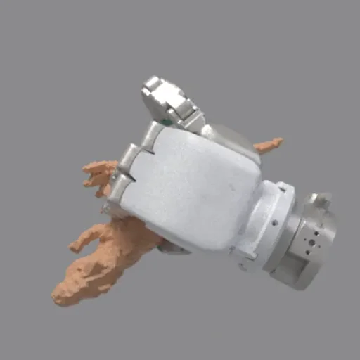Robot retargeting: grasping a toy dinosaur